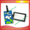 ECO-friendly 3D soft pvc luggage tags for souvenir